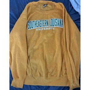 Vintage MV Sport Southeastern Louisiana University Gold Crewneck Sweatshirt 0206